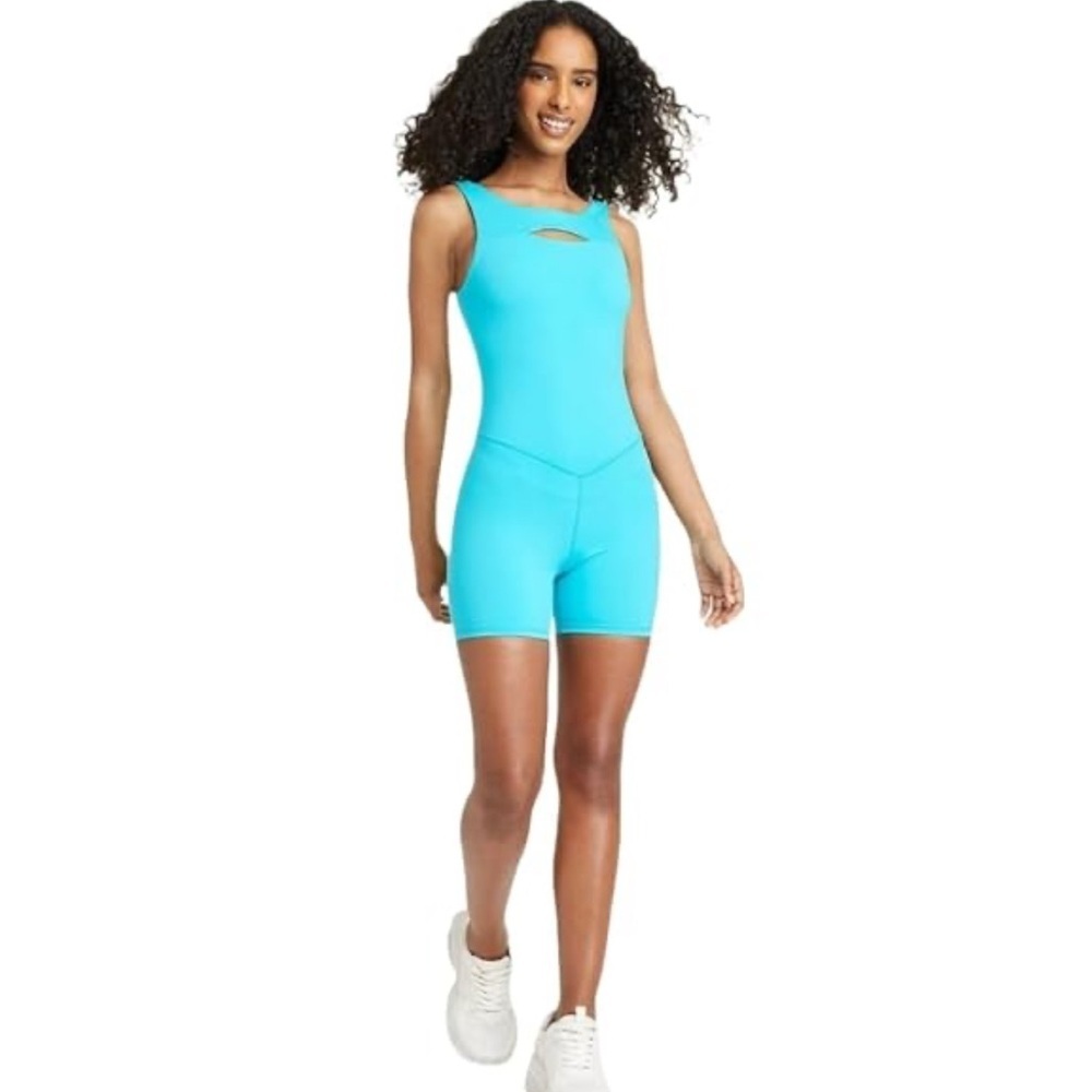 JoyLab Women’s Cut-Out Bodysuit Wave Blue Size M